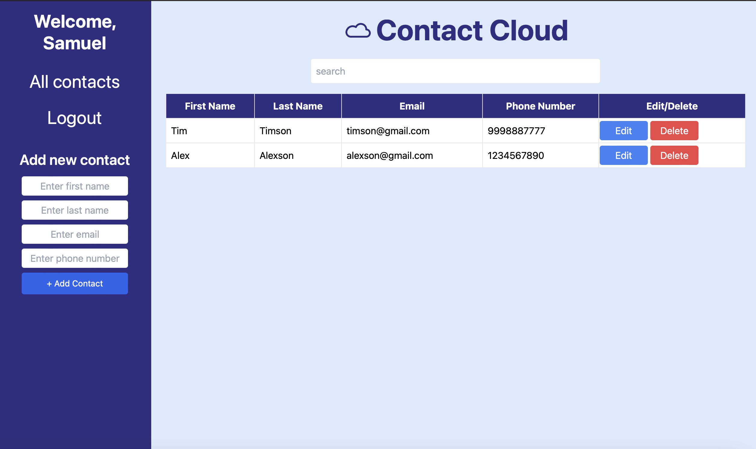 Contact Cloud